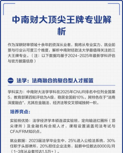 中南财经王牌专业排名 中南财经王牌专业排名