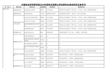 2024年林学专业考研院校排名 2024年林学专业考研院校排名