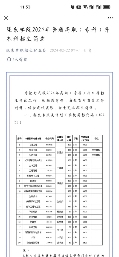 2024年陇东学院专业排名一览表 2024年陇东学院专业排名一览表
