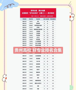 2024年贵州麻将大学专业排名 2024年贵州麻将大学专业排名