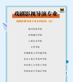 2024导演专业就业院校排名 2024导演专业就业院校排名