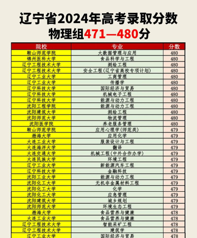 2024年480分能学什么专业 2024年480分能学什么专业