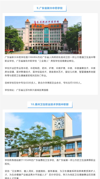 2025年广东卫校专业排名 2025年广东卫校专业排名