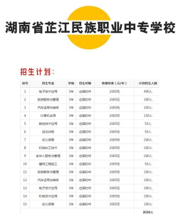 湖南芷江民族职业中专学校2024年收费标准 湖南芷江民族职业中专学校2024年收费标准