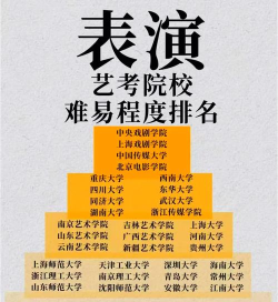 表演艺考生可以考什么大学 表演艺考生可以考什么大学