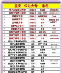 2024年重庆专科法律专业排名 2024年重庆专科法律专业排名