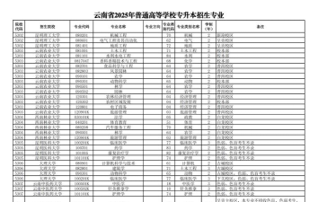 2025年云南专科重点专业排名 2025年云南专科重点专业排名