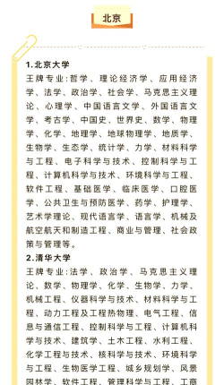 什么是大学王牌专业排名 什么是大学王牌专业排名