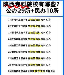陕西大专学校有哪些 陕西大专学校有哪些