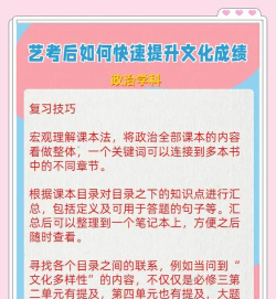 艺考生文化课成绩如何提高 艺考生文化课成绩如何提高
