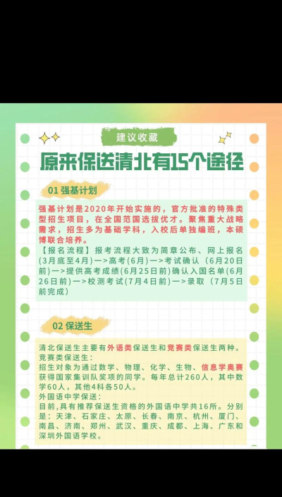 怎样才能保送清华北大 怎样才能保送清华北大