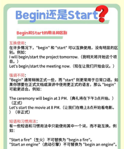 start和begin的区别是什么 start和begin的区别是什么
