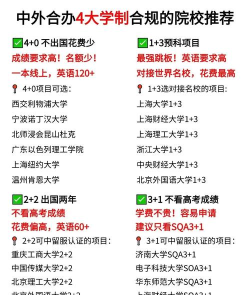 2024中外合作办学留学招生条件有哪些 2024中外合作办学留学招生条件有哪些