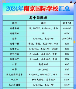 2024南京最牛的十大国际学校是哪个 2024南京最牛的十大国际学校是哪个