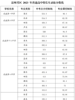 2024年武威中考300-400分读什么普高 2024年武威中考300-400分读什么普高