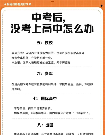 初中后不上学就没出路了吗?职校能带来什么? 初中后不上学就没出路了吗?职校能带来什么?