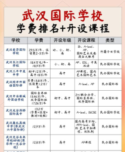 武汉专业国际学校排名 武汉专业国际学校排名