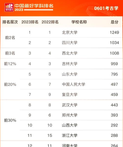 2024亚洲大学考古专业排名 2024亚洲大学考古专业排名