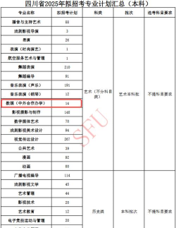 2025年四川电影艺术类专业排名 2025年四川电影艺术类专业排名