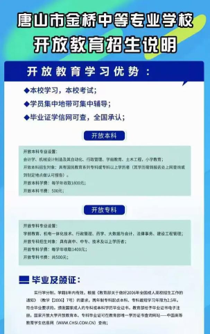 唐山金桥中等专业学校2024年报名条件 唐山金桥中等专业学校2024年报名条件