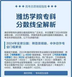 2024年潍坊学院最好的专业排名 2024年潍坊学院最好的专业排名
