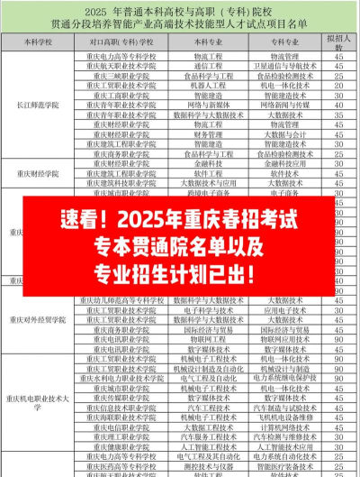 2025年重庆高校排名及专业 2025年重庆高校排名及专业