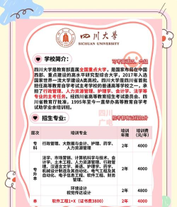 四川大学自考有哪些专业