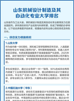 山东开设产品设计专业的大学排名