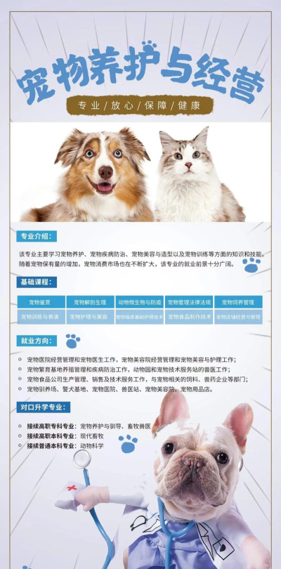 江西开设宠物养护与驯导专业的专科排名
