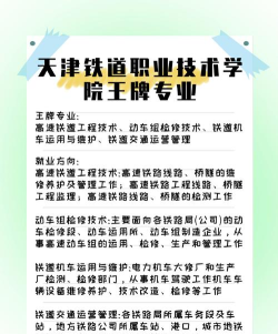 天津哪些专科有铁道工程技术专业