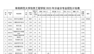 阜阳师范大学信息工程学院是民办本科吗