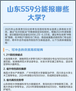 2024年山东559分能报的大学有哪些