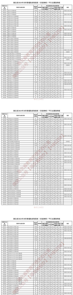 2024年湖北物理类594分能报的大学有哪些