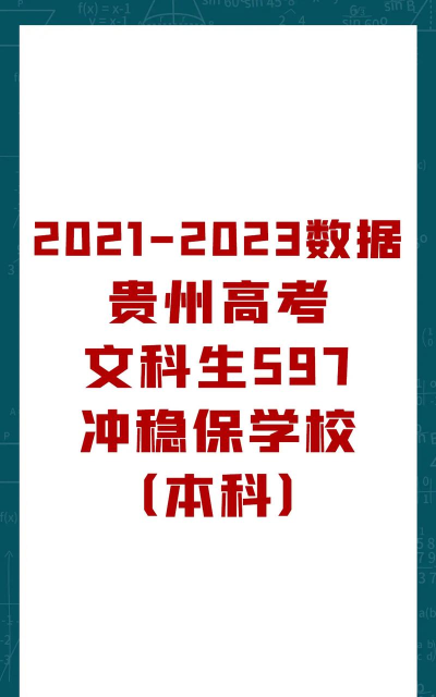 2024年贵州文科597分能报的大学有哪些