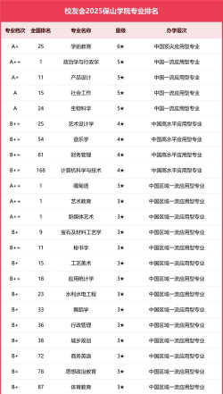 保山学院艺术类专业有哪些