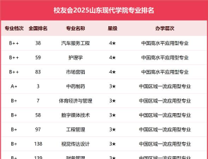 山东现代学院艺术类专业有哪些