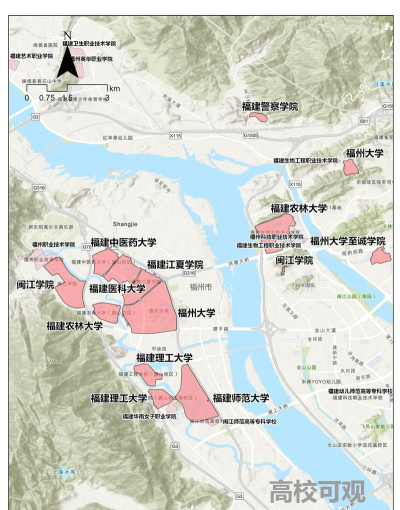 福州大学的校区分布