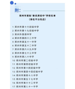 郑州市都有哪些中学 郑州市都有哪些中学