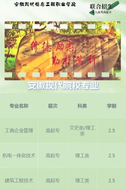 安徽现代信息工程职业学院