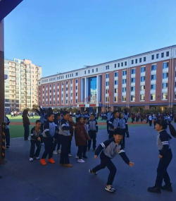 双城市现代中学环境