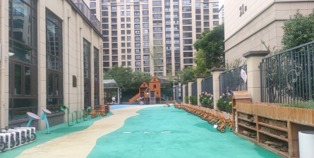 天津市武清区下朱庄街碧溪园第二幼儿园户外活动场地