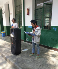 沧源县勐来乡中心完小阅读区